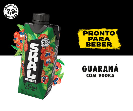 Skal Up Night - Guaraná com Vodka (12 unidades)